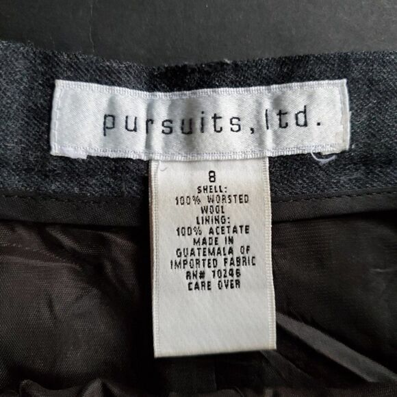 Vintage Pursuits, LTD. Grey Trousers 100% wool - Picture 2 of 9